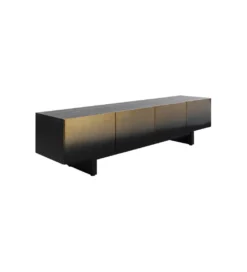 Stolik pod TV PREZIOSO 180 cm czarna*KARE