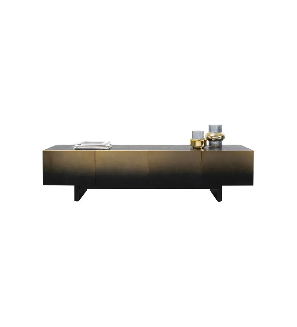 Stolik pod TV PREZIOSO 180 cm czarna*KARE