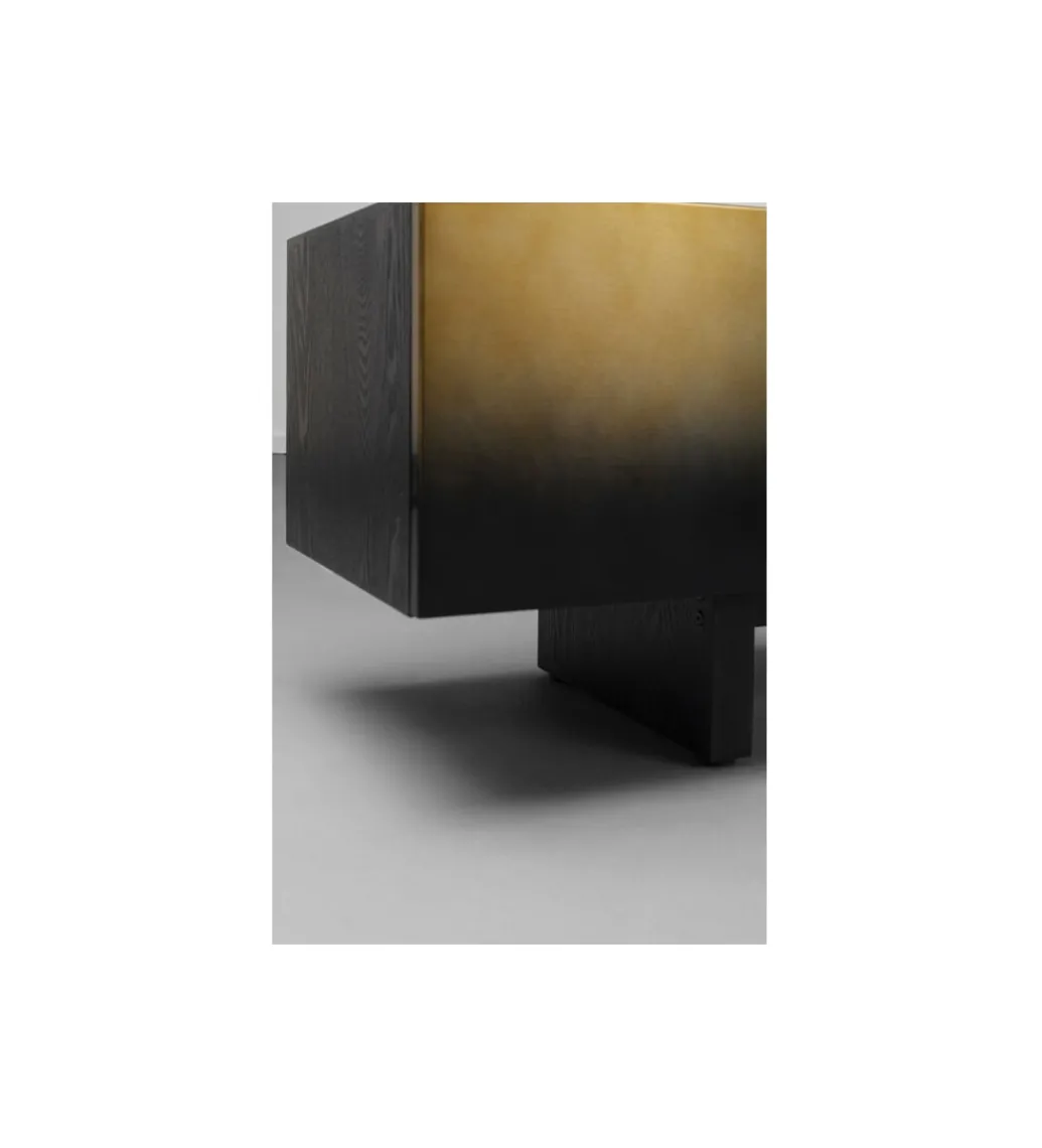 Stolik pod TV PREZIOSO 180 cm czarna*KARE