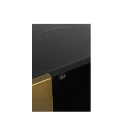 Stolik pod TV PREZIOSO 180 cm czarna*KARE
