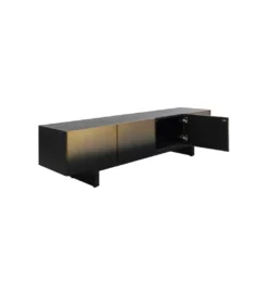 Stolik pod TV PREZIOSO 180 cm czarna*KARE