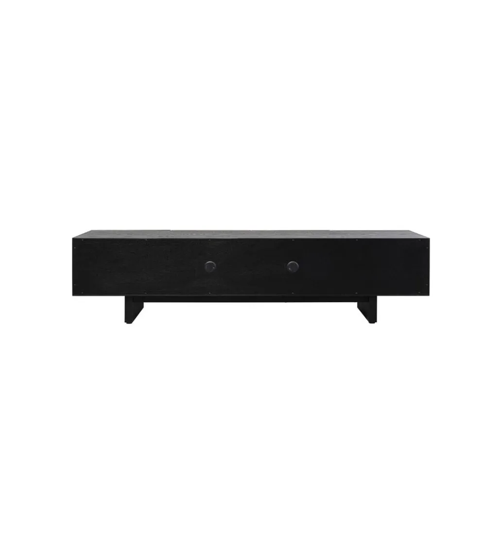 Stolik pod TV PREZIOSO 180 cm czarna*KARE