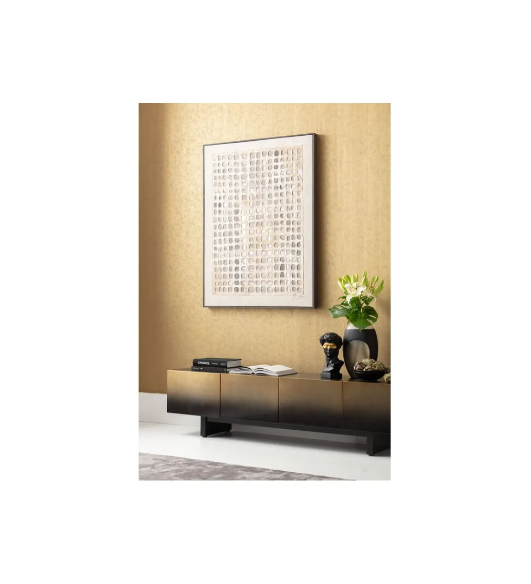 Stolik pod TV PREZIOSO 180 cm czarna*KARE
