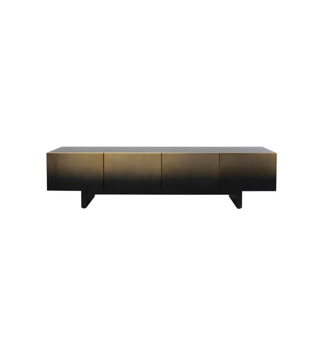 Stolik pod TV PREZIOSO 180 cm czarna*KARE