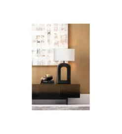 Stolik pod TV PREZIOSO 180 cm czarna*KARE