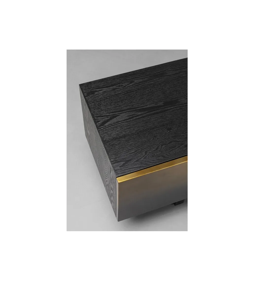 Stolik pod TV PREZIOSO 180 cm czarna*KARE