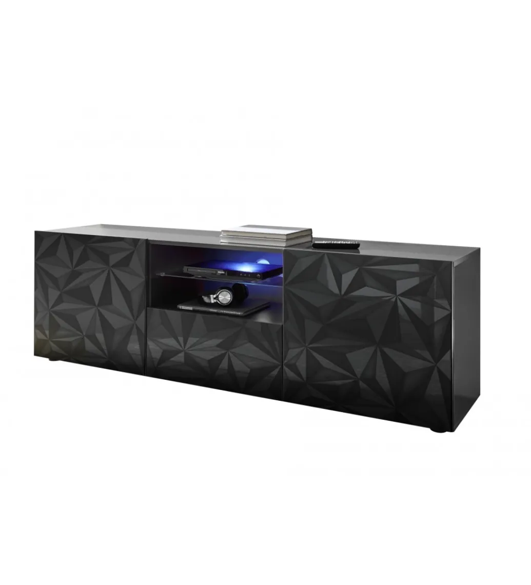 Stolik pod TV PRISMA 180 cm antracytowy*MCA Linia Włoska Hot