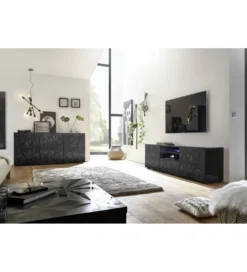 Stolik pod TV PRISMA 180 cm antracytowy*MCA Linia Włoska Hot