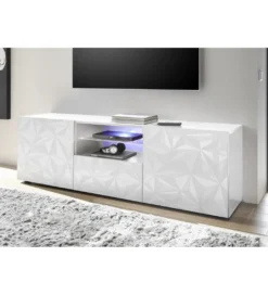 Stolik pod TV PRISMA 180 cm biały*MCA Linia Włoska New