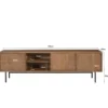 Stolik pod TV RAVENSTEIN 180 cm drewno mango naturalny*LF-Design Discount