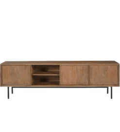 Stolik pod TV RAVENSTEIN 180 cm drewno mango naturalny*LF-Design Discount