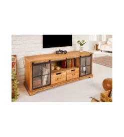 Stolik pod TV RETAGIO 160 cm drewno jodła*Invicta Interior Discount