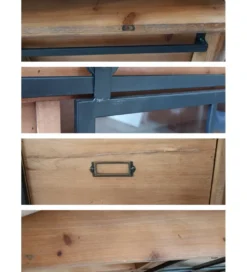 Stolik pod TV RETAGIO 160 cm drewno jodła*Invicta Interior Discount