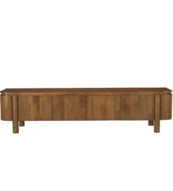 Stolik pod TV SALANO 210 cm drewno mango naturalna*LF-Design Clearance