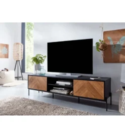 Stolik pod TV SALUZZO 163 cm w optyce dąb*WOHNLING, GERMANY New