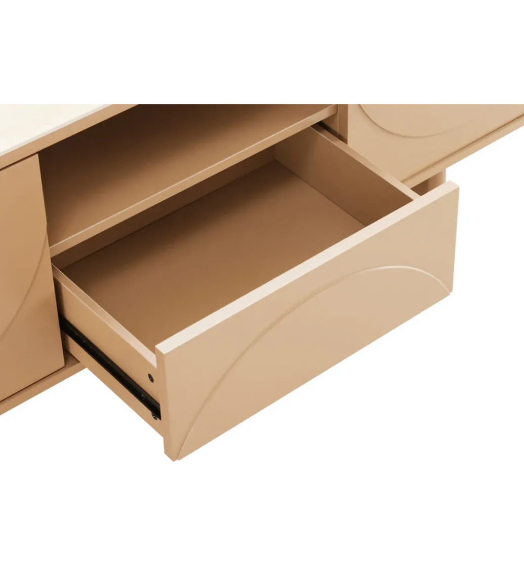 Stolik pod TV SAVOY 150 cm kolor trawertynu*Invicta Interior Outlet