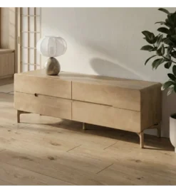 Stolik pod TV SELVADE 160 cm drewno mango*Zona-Design Best