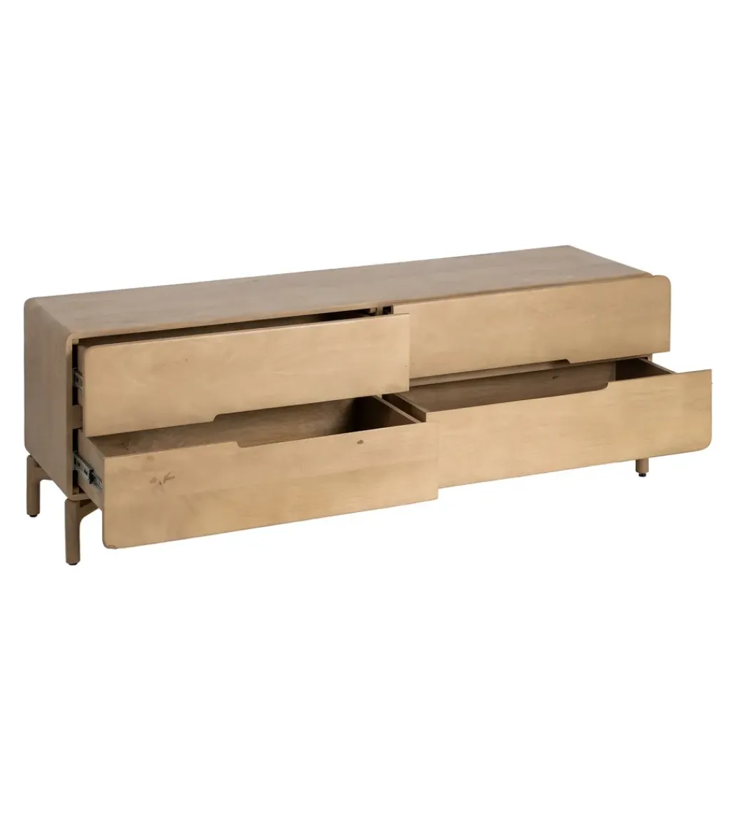 Stolik pod TV SELVADE 160 cm drewno mango*Zona-Design Best