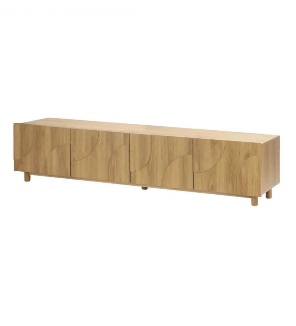 Stolik pod TV SHERIDAN 200 cm naturalna*Imeri Outlet