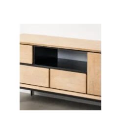 Stolik pod TV SINTRA 148 cm drewno kauczuk naturalna*Zona-Design Discount