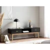 Stolik pod TV STILER 150 cm czarny*WOHNLING, GERMANY Clearance
