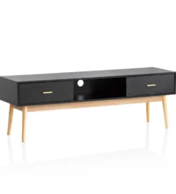 Stolik pod TV STILER 150 cm czarny*WOHNLING, GERMANY Clearance