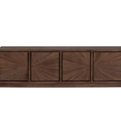 Stolik pod TV SUN 150 cm drewno teak brązowy*WOOOD Discount