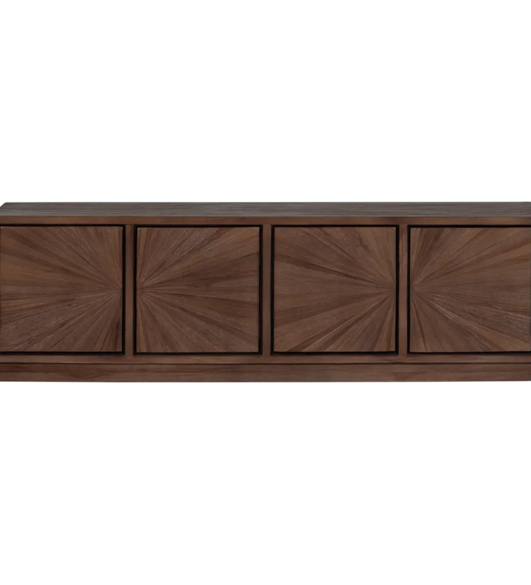 Stolik pod TV SUN 150 cm drewno teak brązowy*WOOOD Discount