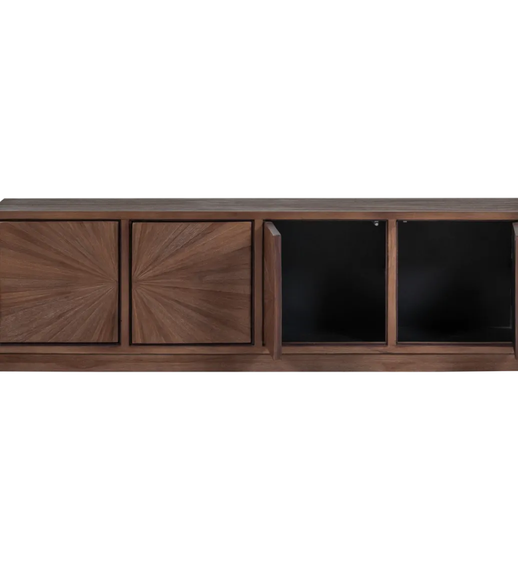 Stolik pod TV SUN 150 cm drewno teak brązowy*WOOOD Discount