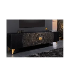 Stolik pod TV SWEET GOLDEN SUNSET 180 cm drewno mango*Invicta Interior
