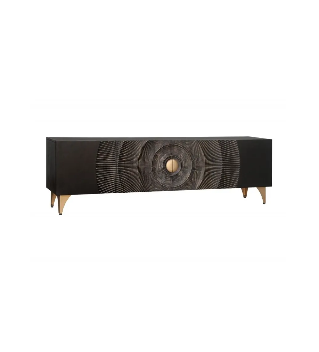 Stolik pod TV SWEET GOLDEN SUNSET 180 cm drewno mango*Invicta Interior