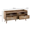 Stolik pod TV TAMI 120 cm w optyce dębu*WOHNLING, GERMANY Discount