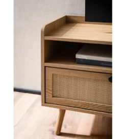 Stolik pod TV TAMI 120 cm w optyce dębu*WOHNLING, GERMANY Discount