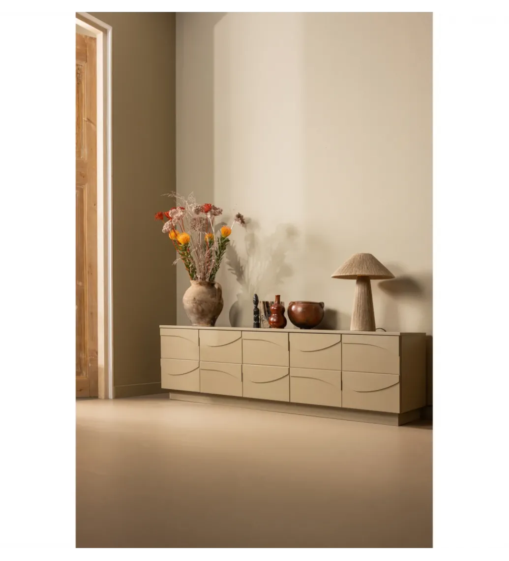 Stolik pod TV TEO 180 cm drewno sosnowe mud*WOOOD Discount