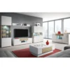 Stolik pod Tv TOLEDO 159 cm biały z dodatkiem koloru dąb san remo*Helvetia Discount