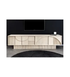 Stolik pod TV TOMES 200 cm drewno mango*Invicta Interior