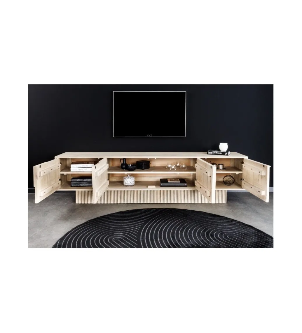 Stolik pod TV TOMES 200 cm drewno mango*Invicta Interior