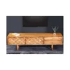 Stolik pod TV TROPEA 145 cm drewno akacja honey*Invicta Interior Clearance
