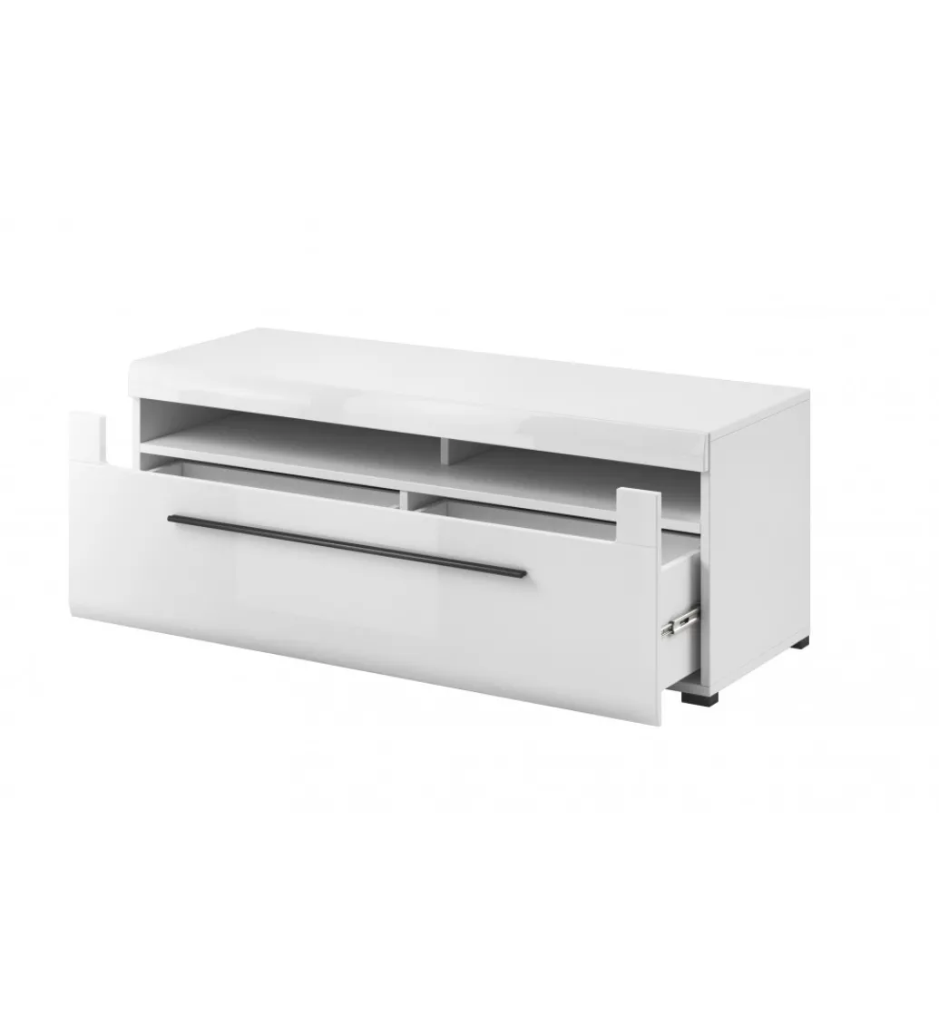 Stolik pod TV TULSA 140 cm biały*Helvetia Clearance