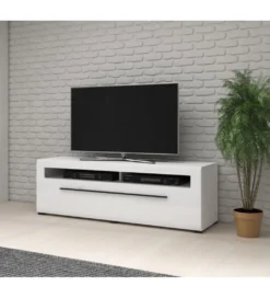 Stolik pod TV TULSA 160 cm biały*Helvetia Discount