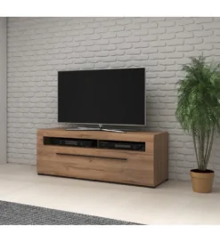 Stolik pod TV TULSA 140 cm w optyce dąb grandson*Helvetia New