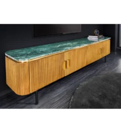 Stolik pod TV VENEZIANO 160cm drewno mango*Invicta Interior Online