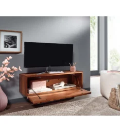 Stolik pod TV VENLO 92 cm drewno sheesham*WOHNLING, GERMANY
