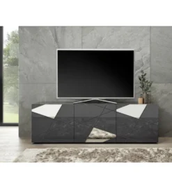 Stolik pod TV VITTORIA 181 cm antracytowy*MCA Linia Włoska Best