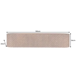 Stolik pod TV wiszący ADLON 160 cm drewno mango wzór 3D*Invicta Interior Online