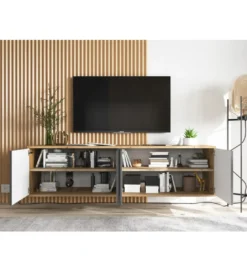 Stolik pod Tv wiszący Apollo B 150 cm antracytowy*Polski Design ML Online