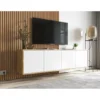 Stolik pod Tv wiszący Apollo B 150 cm biały*Polski Design ML Outlet