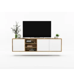 Stolik Pod Tv wiszący Apollo 150 Cm Biały*Polski Design ML Discount