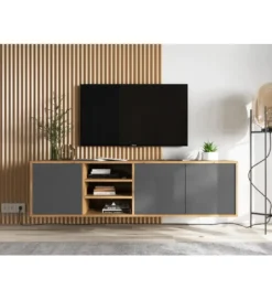 Stolik Pod Tv wiszący Apollo 150 Cm antracytowy*Polski Design ML Online