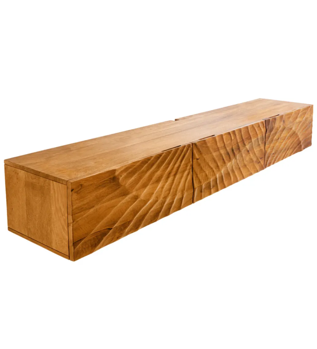 Stolik pod Tv wiszący DAVIDE Scorpion 160 cm drewno mango brąz*Invicta Interior Best